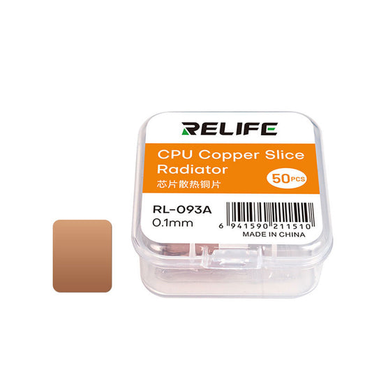 Θερμοαγώγιμο Πατάκι Relife RL-093A, 0.1mm, Σετ 50 τεμαχίων