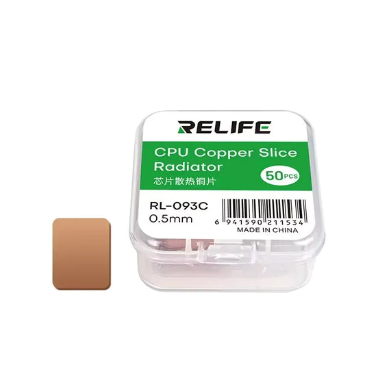 Θερμοαγώγιμο Πατάκι Relife RL-093C, 0.5mm, Σετ 50 τεμαχίων