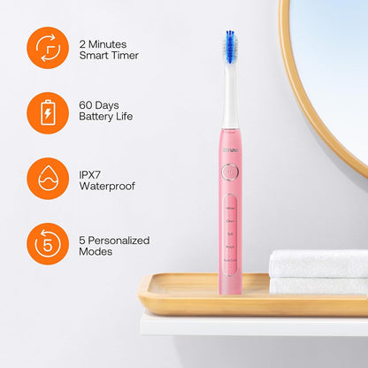 Bitvae D2 Electric Toothbrush, Pink