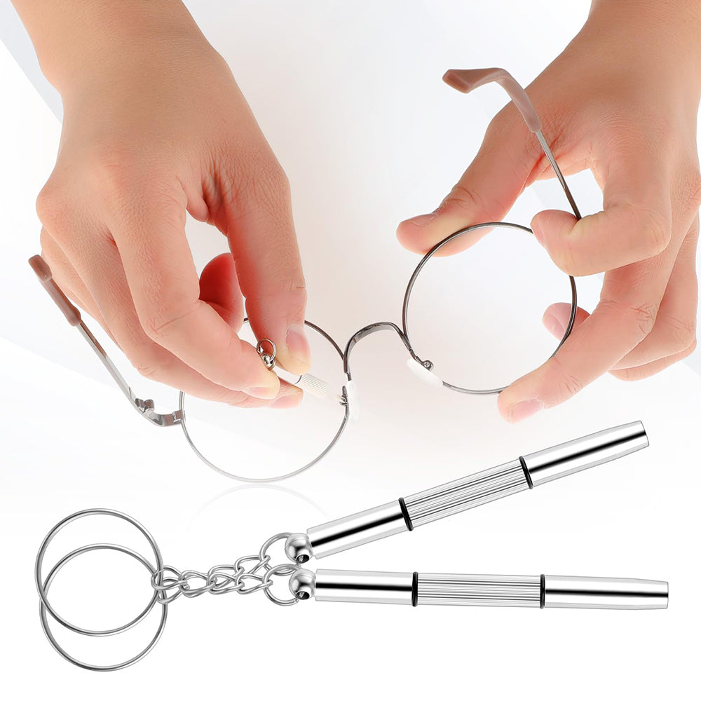 Σιλικονούχα Μαξιλαράκια Γυαλιών και Κατσαβίδι Techsuit ST1, Σετ 4 τεμαχίων, Διάφανα