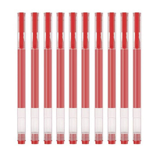 Στυλό Xiaomi, Κόκκινο Gel, 0.5mm, Σετ 10 τεμαχίων BHR8863GL
