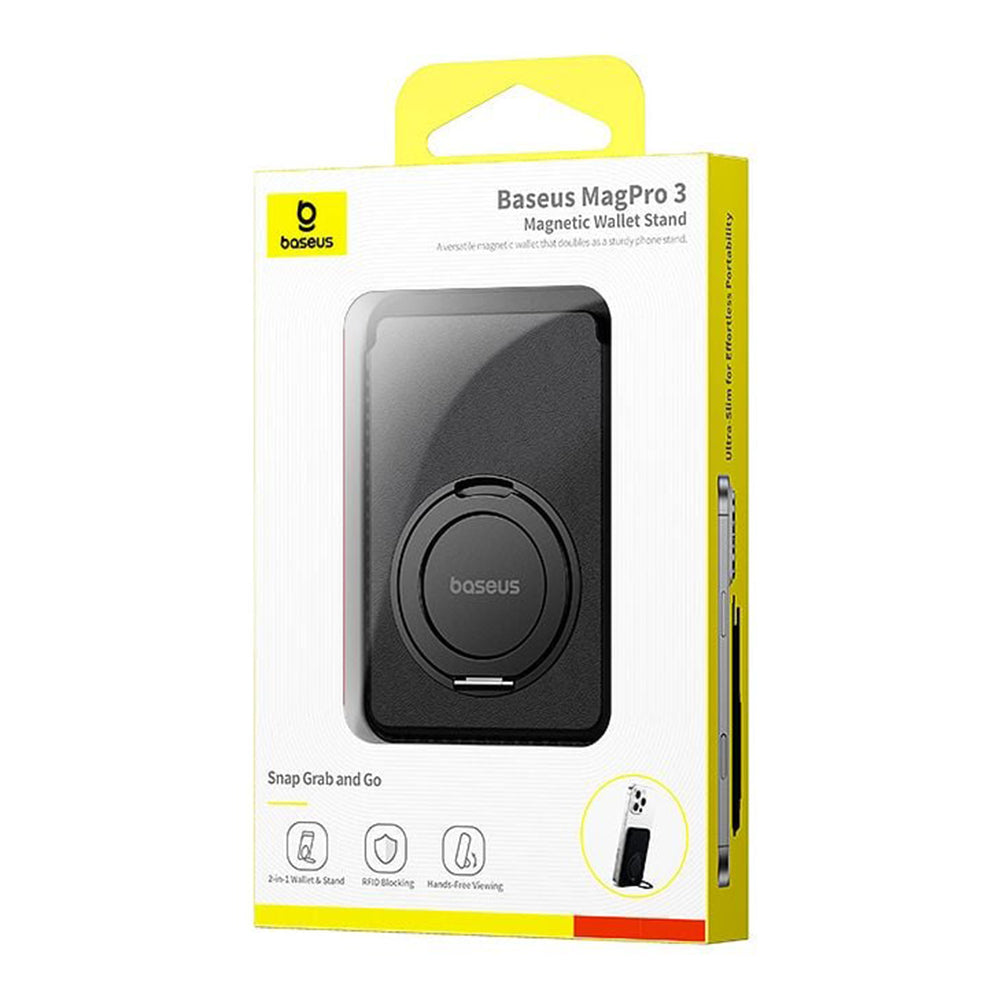 Πορτοφόλι MagSafe, Baseus, MagPro 3, Μαύρο P10077101213-01
