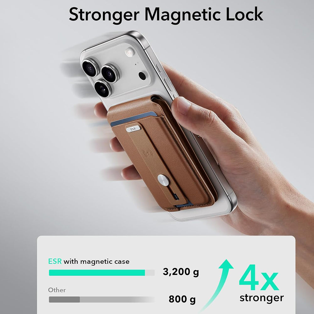 Πορτοφόλι MagSafe, ESR, Findy my Wallet 5C, Καφέ