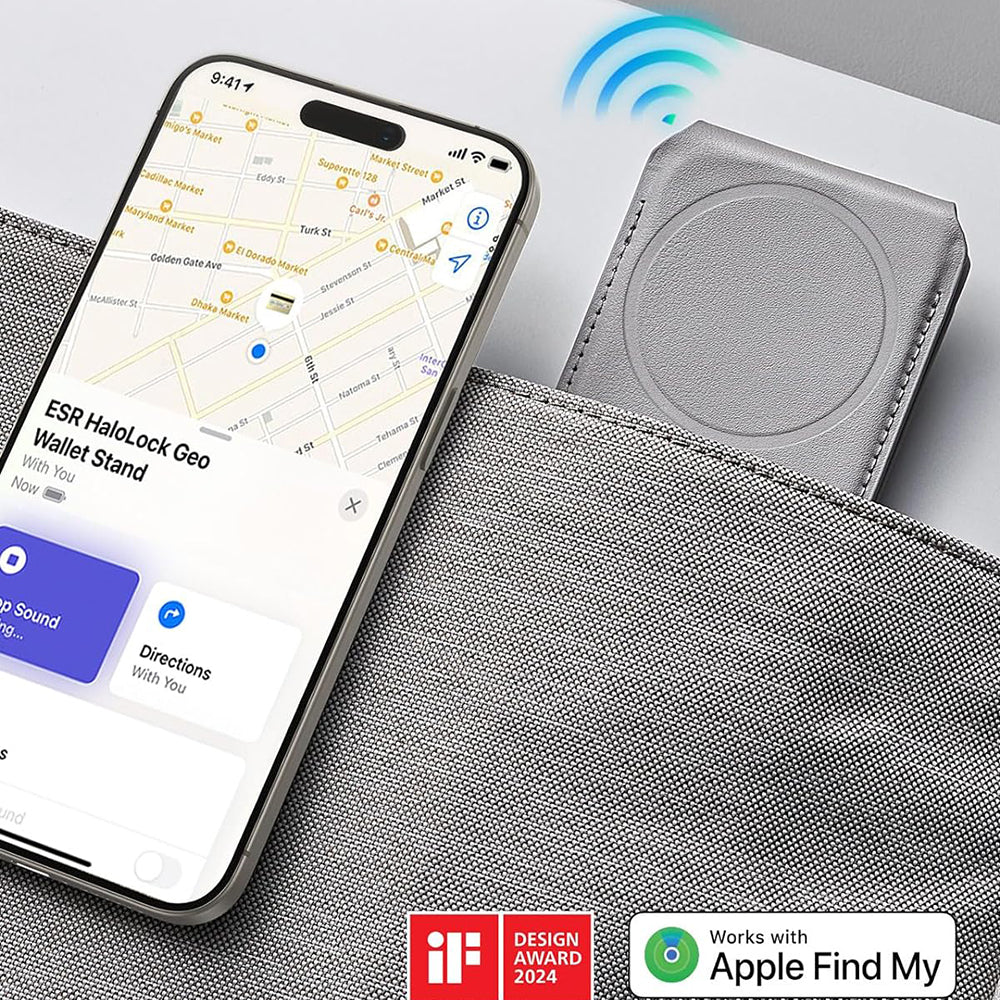 Magsafe Wallet, ESR, Find my Wallet, Gray