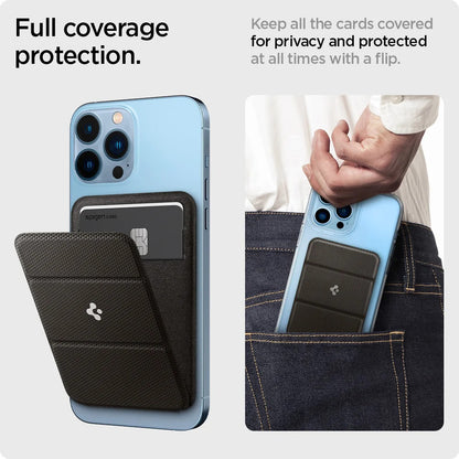 MagSafe Wallet, Spigen, MagFit Smart Fold, Gray AMP02766