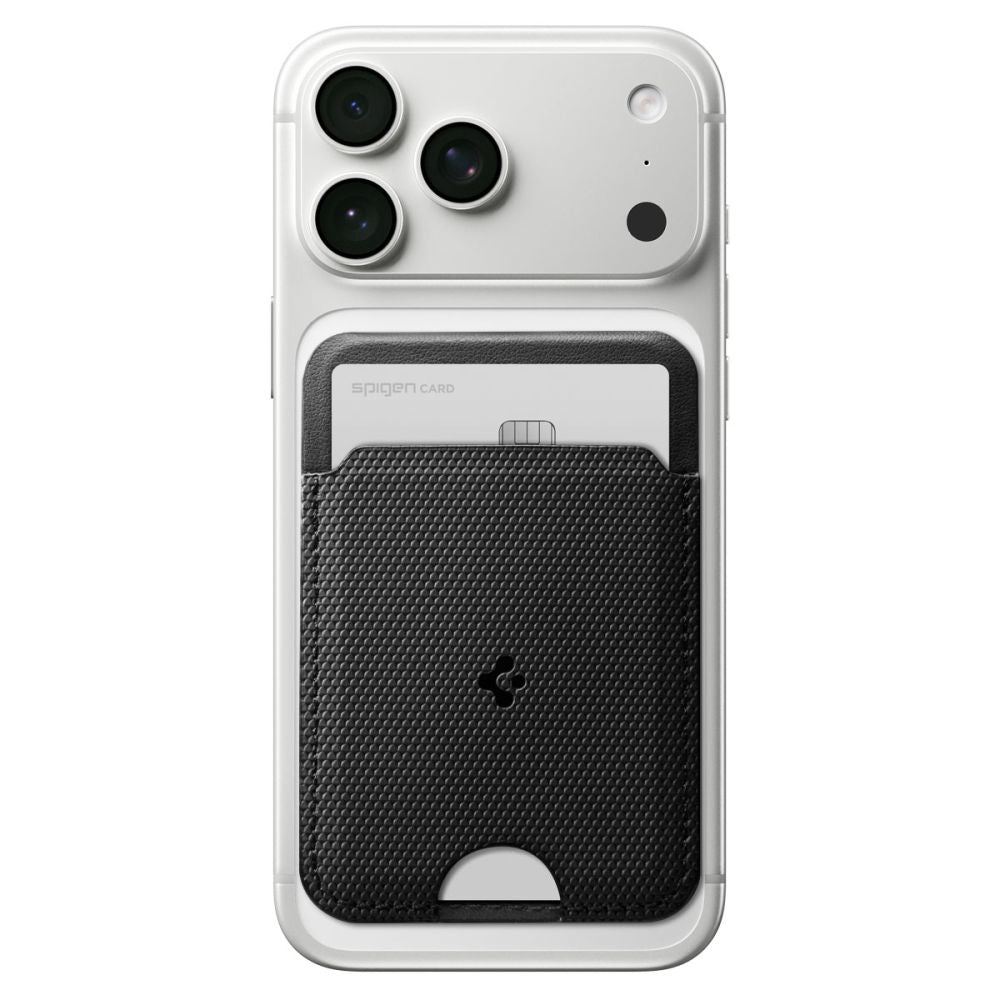 Portofel MagSafe, Spigen, Slim Fold S314-1, Μαύρο AFA10405