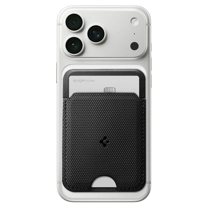 Portofel MagSafe, Spigen, Slim Fold S314-1, Μαύρο AFA10405