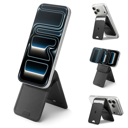 MagSafe Wallet, Spigen, Slim Fold Tripod S314-3, Black