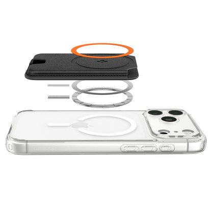 MagSafe Wallet, Spigen, Valentinus MagFit+, Black AFA11336