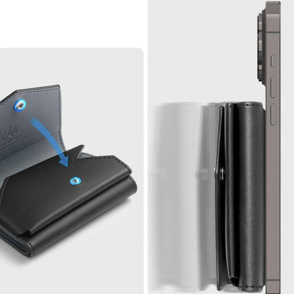 Magsafe Wallet, Spigen, Valentinus Pro, Black AFA09442