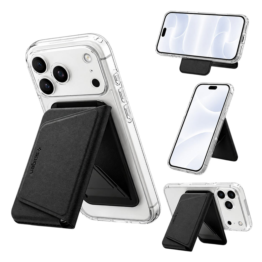 MagSafe Wallet, Spigen, Valentinus S-2 3 Cards, Black AFA11978