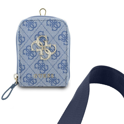 Πορτοφόλι και Λουράκι Τηλεφώνου Guess 4G Metal Logo, Μπλε