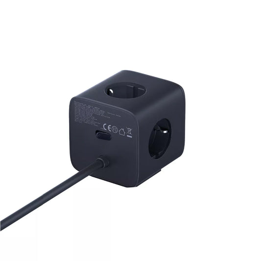 Prelungitor Baseus EnerFill FA11, 67W, 3.35A, 1 x USB-A - 2 x USB-C - 3 x Schuko, Μαύρο E00082100123-00