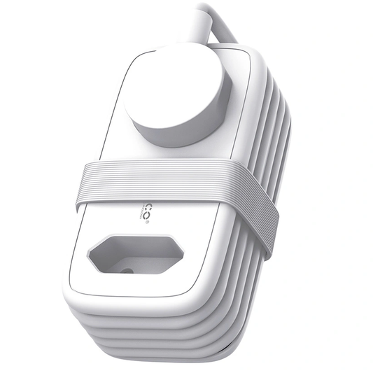 Προέκταση Orico APP, 2 x Schuko - 2 x USB-A - 1 x USB-C, Λευκό Γκρι