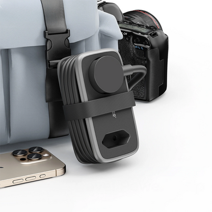 Προέκταση Orico APP, 1 x Schuko - 1 x Πρίζα - 2 x USB-A - 1 x USB-C, Μαύρο Γκρι