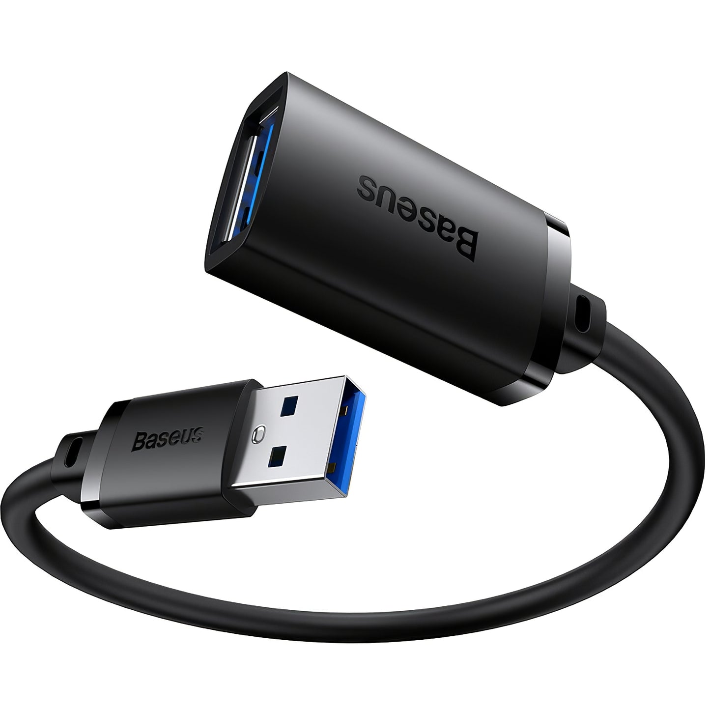 Prelungitor USB Baseus AirJoy, USB-A 3.0, 2m, Negru