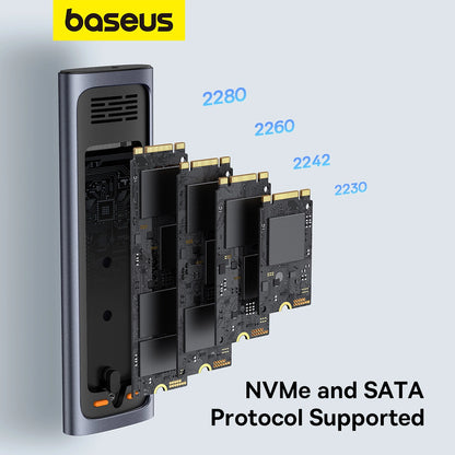 Baseus FlyJoy Series Rack για M.2 NVMe / M.2 SATA SSD, γκρι B0076060081111-00