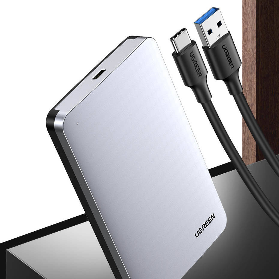 Ράφι UGREEN CM300 για HDD / SSD SATA 2.5inch, USB 3.1, Γκρι