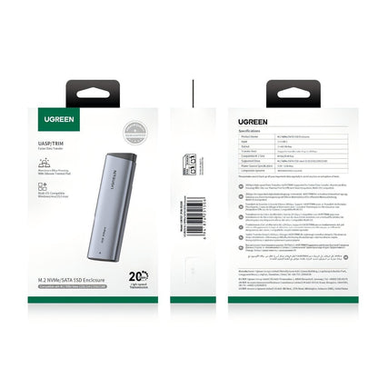 Rack UGREEN CM767 (55150) για SSD M.2 NVMe, Γκρι