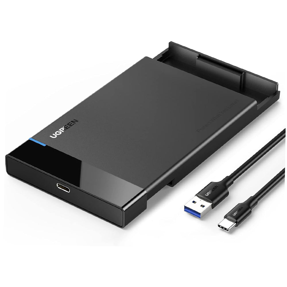 Rack UGREEN US221 (50743) για HDD / SSD SATA 2.5inch, USB-C, Μαύρο
