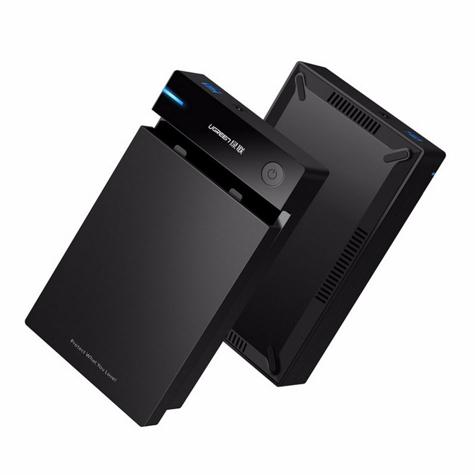 Rack UGREEN US222 για HDD / SSD SATA 2.5inch, Μαύρο