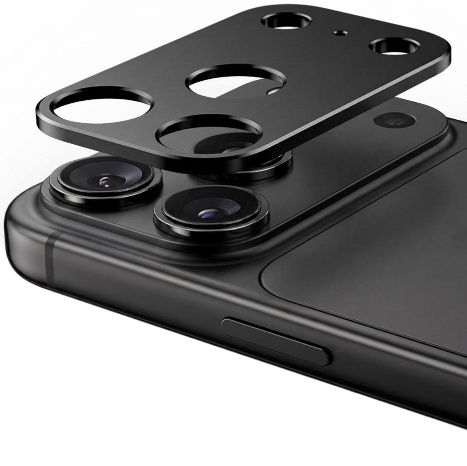 Προστατευτική θήκη κάμερας πίσω Tech-Protect Camalloy Fit+ για Apple iPhone 18 Pro Max, Αλουμίνιο, Μαύρο