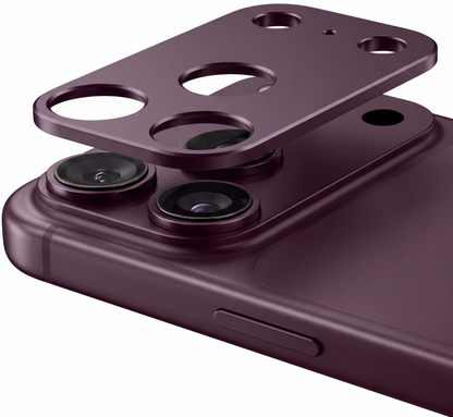 Πλαίσιο προστασίας πίσω κάμερας Tech-Protect Camalloy Fit+ για Apple iPhone 18 Pro Max, αλουμίνιο, μπορντό