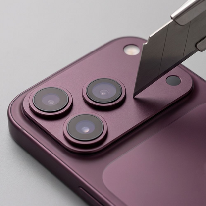 Πλαίσιο προστασίας πίσω κάμερας Tech-Protect Camalloy Fit+ για Apple iPhone 18 Pro Max, αλουμίνιο, μπορντό