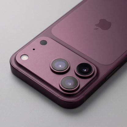 Πλαίσιο προστασίας πίσω κάμερας Tech-Protect Camalloy Fit+ για Apple iPhone 18 Pro Max, αλουμίνιο, μπορντό