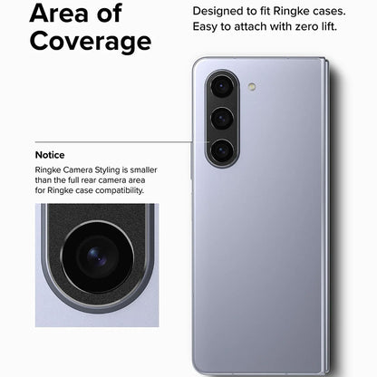 Πλαίσιο προστασίας Κάμερας Πίσω Ringke Styling για Samsung Galaxy Z Fold5 F946, Αλουμίνιο, Μαύρο