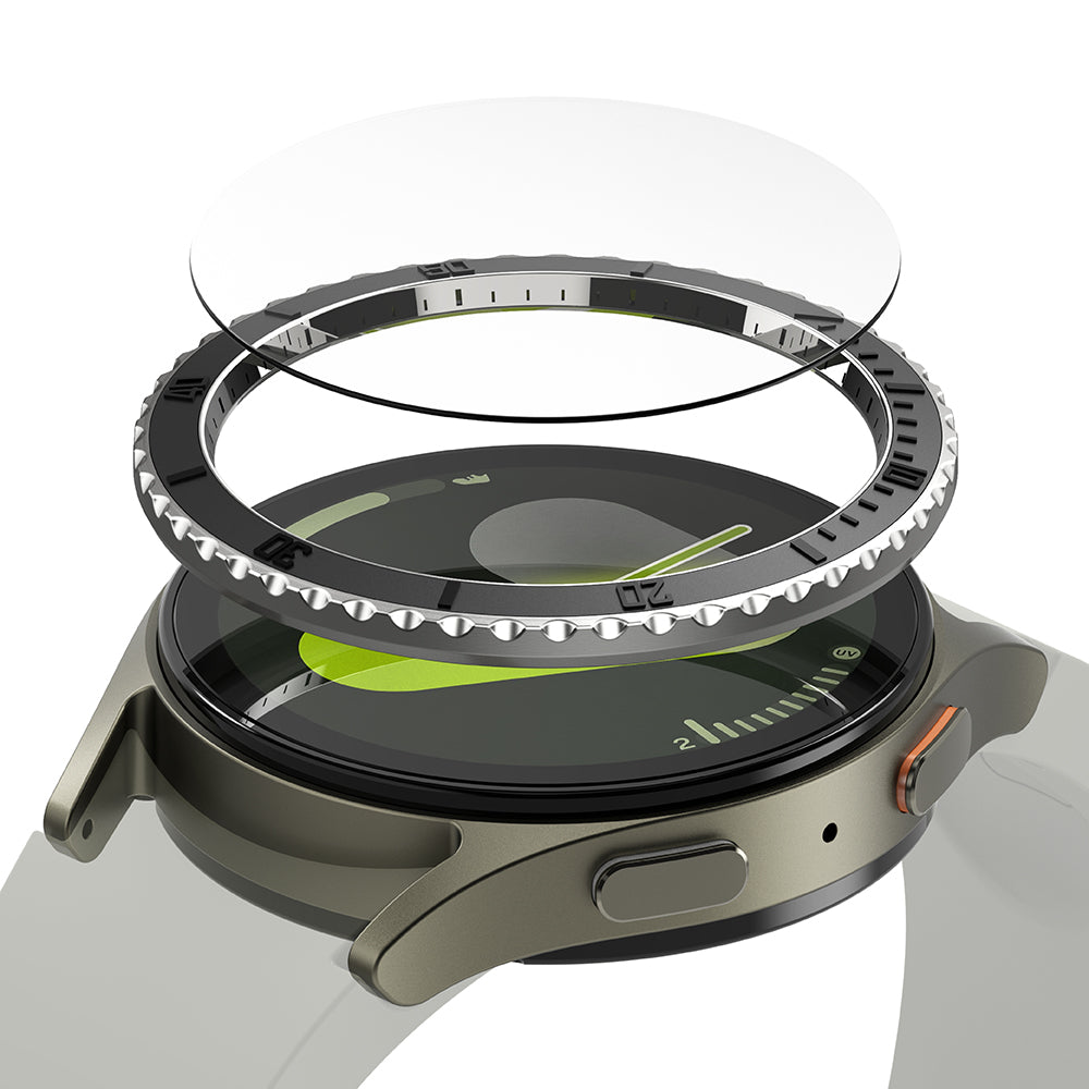 Πλαίσιο Προστασίας Ringke Premium Styling για Samsung Galaxy Watch7 44mm, Μοντέλο 3, Μαύρο