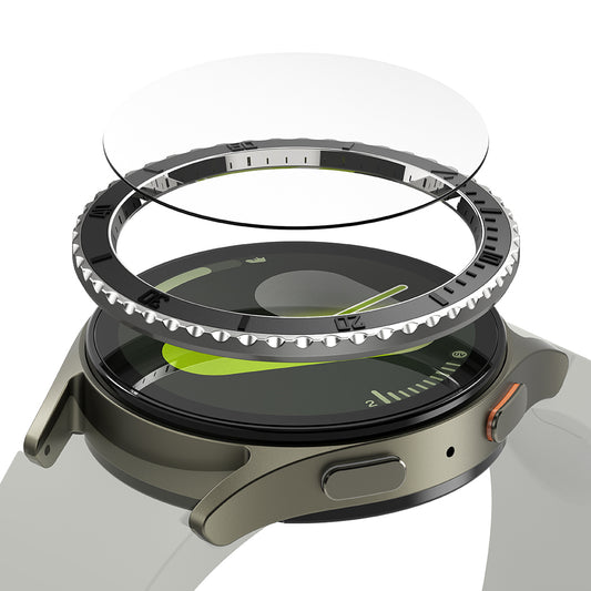 Πλαίσιο Προστασίας Ringke Premium Styling για Samsung Galaxy Watch7 44mm, Μοντέλο 3, Μαύρο