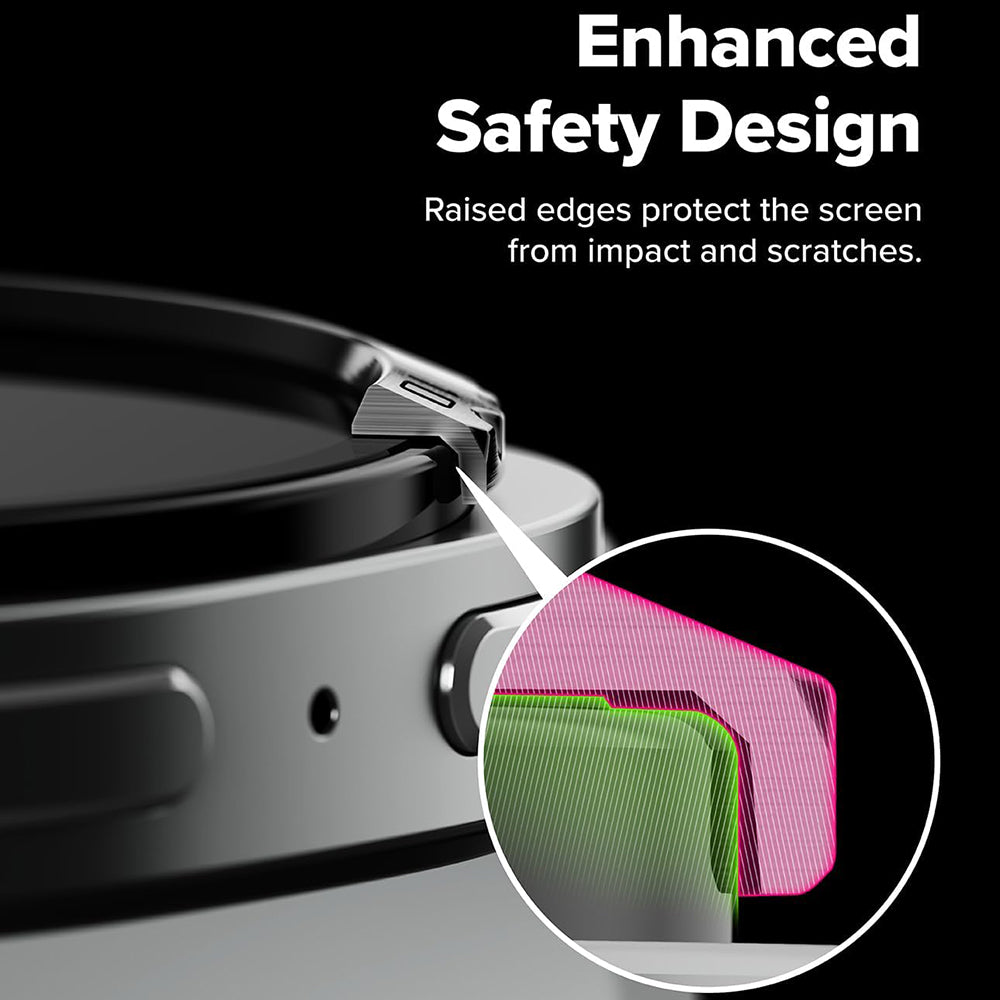 Πλαίσιο Προστασίας Ringke Inner Styling για Samsung Galaxy Watch8 Classic, Ασημί