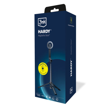 Selfie Stick Bluetooth 3MK Hardy MagSelfie, Παγκόσμιος, Μαύρο