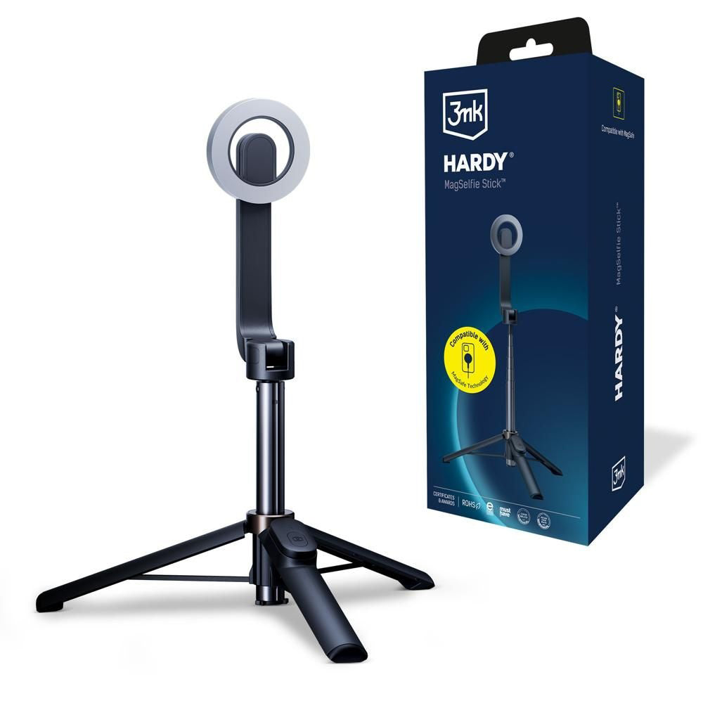 Selfie Stick Bluetooth 3MK Hardy MagSelfie, Παγκόσμιος, Μαύρο