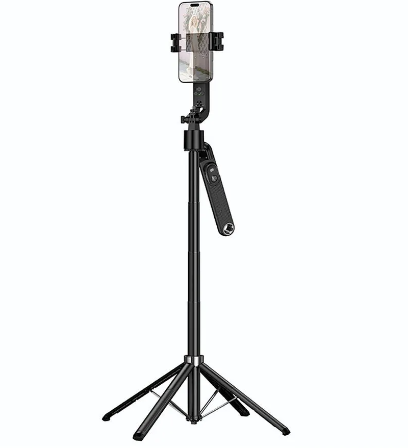 Selfie Stick Bluetooth HOCO K32 Παρακολούθηση Προσώπου, 4.5inch - 7inch, Μαύρο