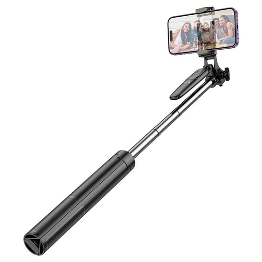 Selfie Stick Bluetooth HOCO K19 Soul Live Broadcast, Universal, Μαύρο 