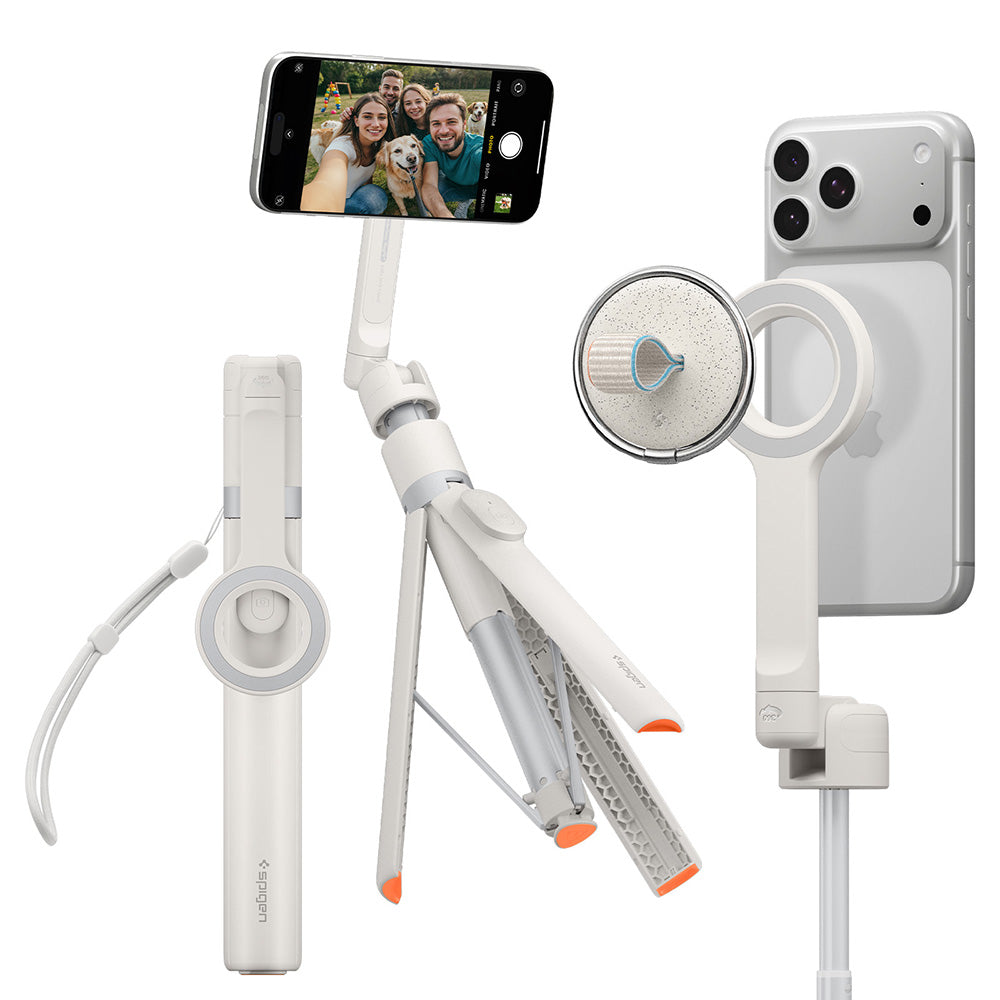 Selfie Stick Bluetooth Spigen S582W, Universal, Μπεζ AMP11373