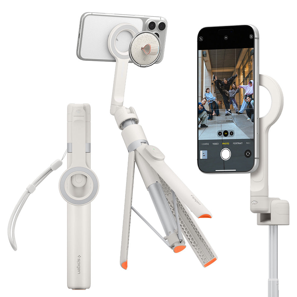 Selfie Stick Bluetooth Spigen S582W, Universal, Μπεζ AMP11373