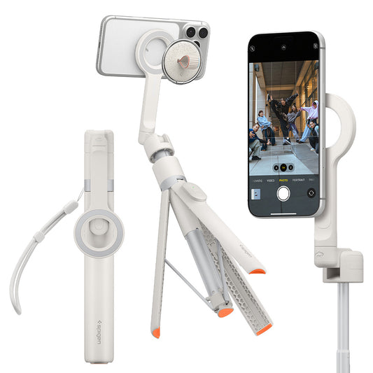 Selfie Stick Bluetooth Spigen S582W, Universal, Μπεζ AMP11373