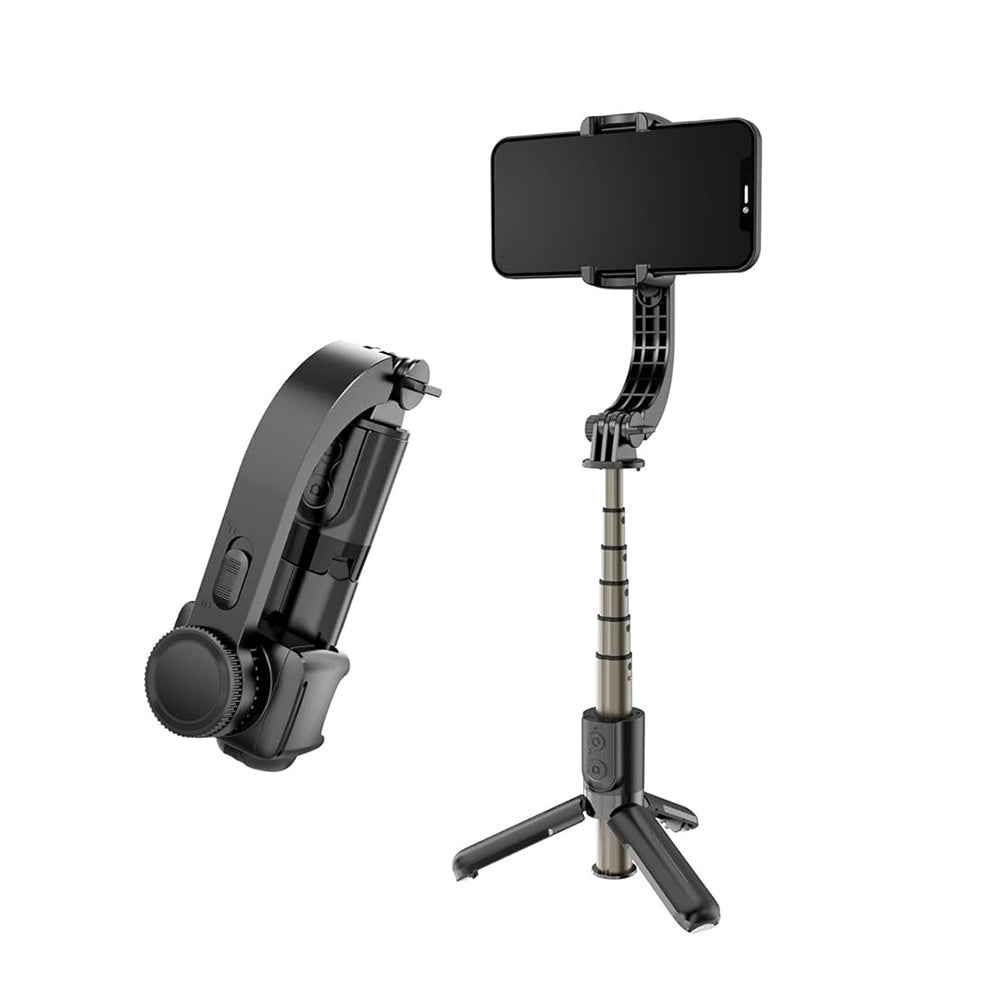 Selfie Stick Bluetooth Techsuit L08Mini, Universal, Μαύρο