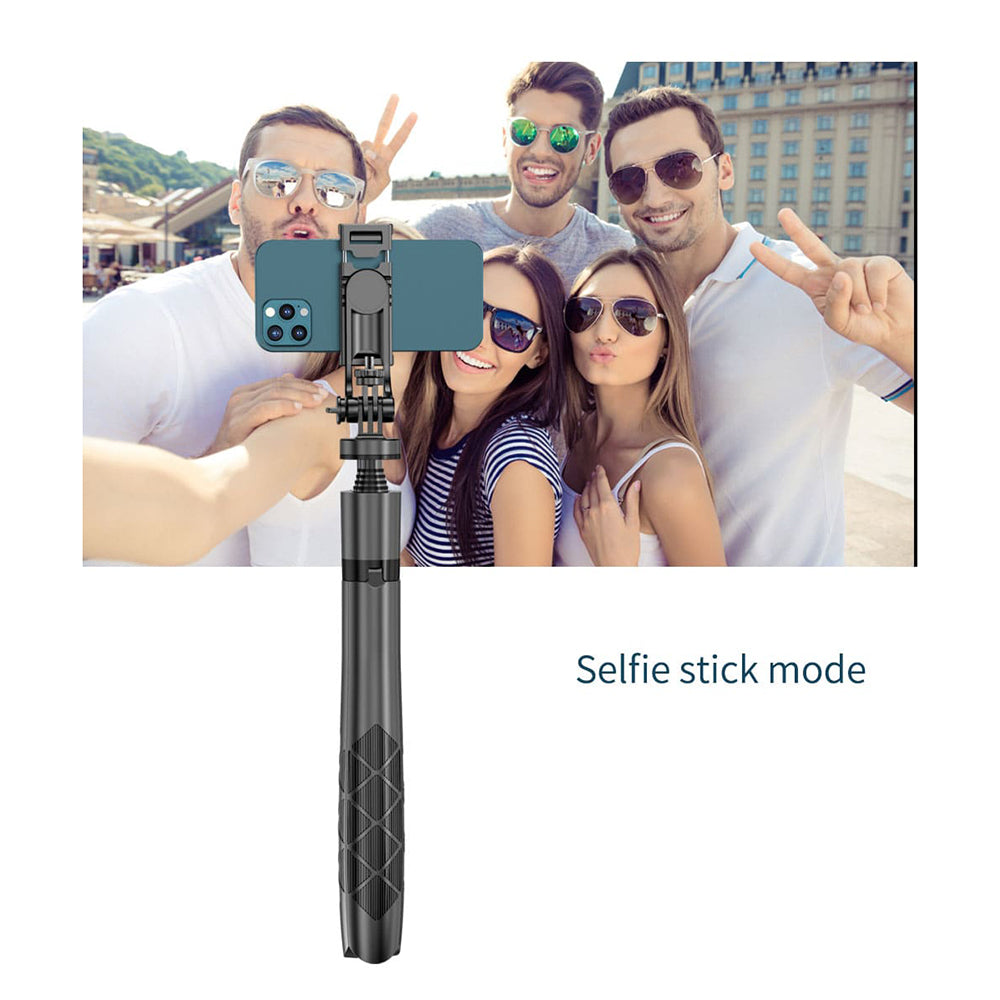 Selfie Stick Bluetooth Techsuit L16, Παγκόσμιος, Μαύρο