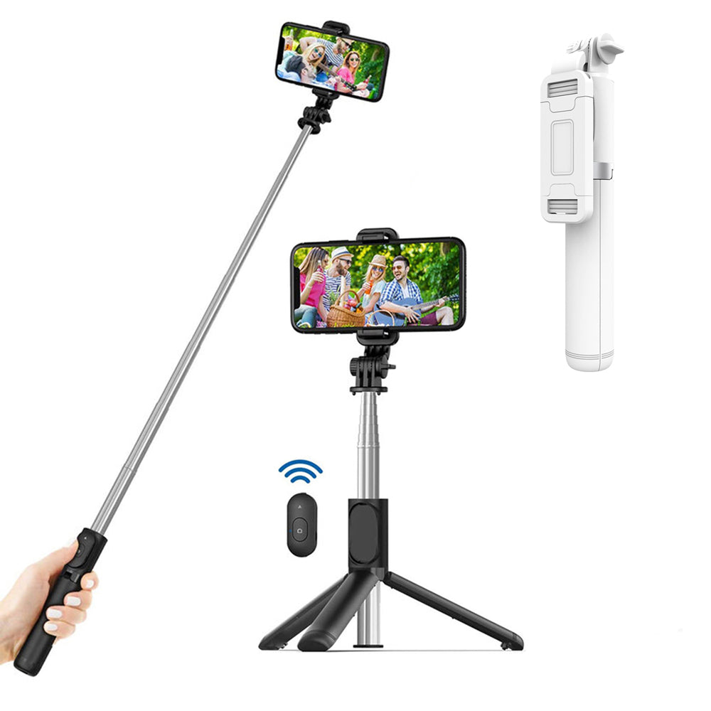 Selfie Stick Bluetooth Techsuit Q01, Παγκόσμιος, Λευκός
