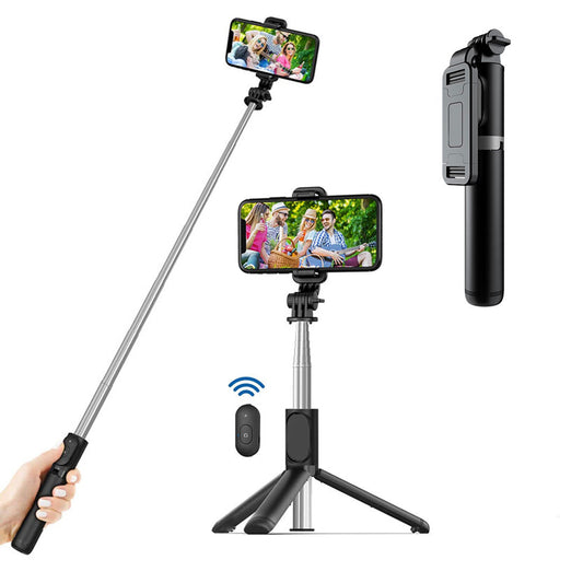 Selfie Stick Bluetooth Techsuit Q01, Παγκόσμιος, Μαύρος