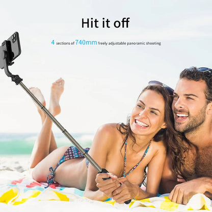Selfie Stick Bluetooth Techsuit Q03, Παγκόσμιος, Μαύρο