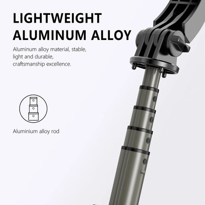 Selfie Stick Bluetooth Techsuit Q03s, Παγκόσμιος, Μαύρο