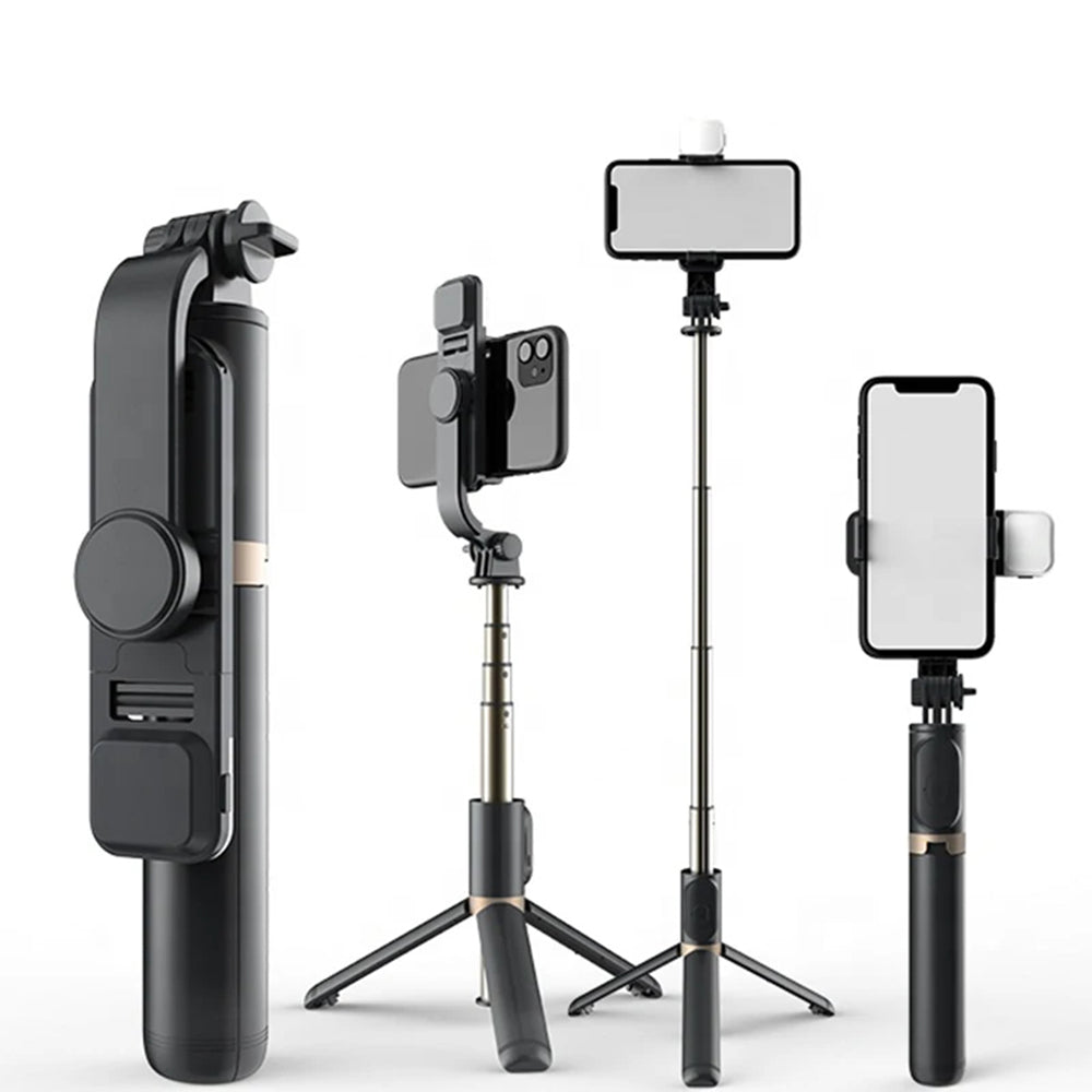 Selfie Stick Bluetooth Techsuit Q03s, Παγκόσμιος, Μαύρο