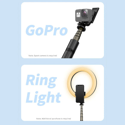 Selfie Stick Bluetooth Techsuit Q06, Παγκόσμιος, Μαύρο