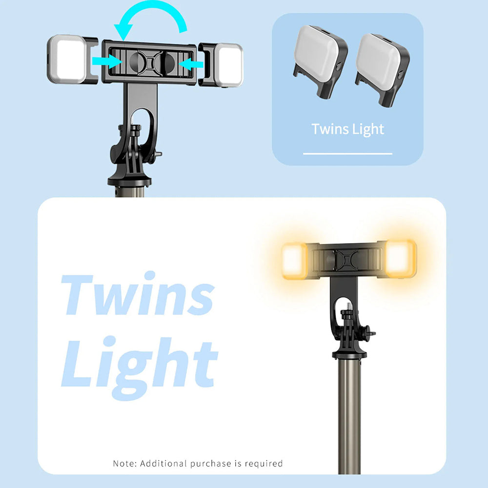 Selfie Stick Bluetooth Techsuit Q06, Παγκόσμιος, Μαύρο