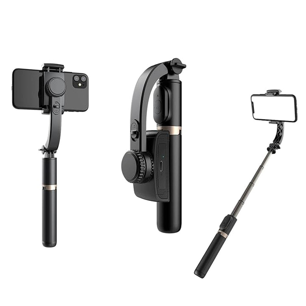 Selfie Stick Bluetooth Techsuit Q08, Παγκόσμιος, Μαύρο